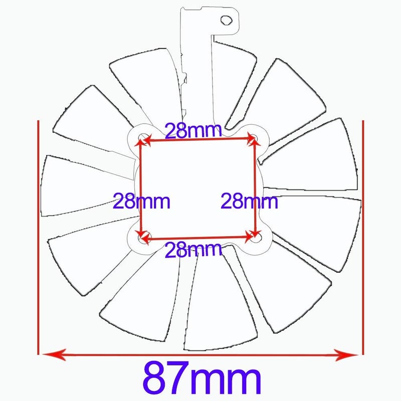 inRobert 87mm T129215SU Graphics Card Cooling Fan for ASUS Strix GTX980Ti/R9390/RX480/RX580 Video Card Cooler (Fan-3pcs) - Image 5